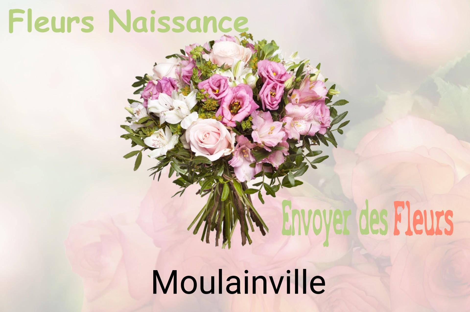 Bouquet de fleurs de naissance livré à Moulainville