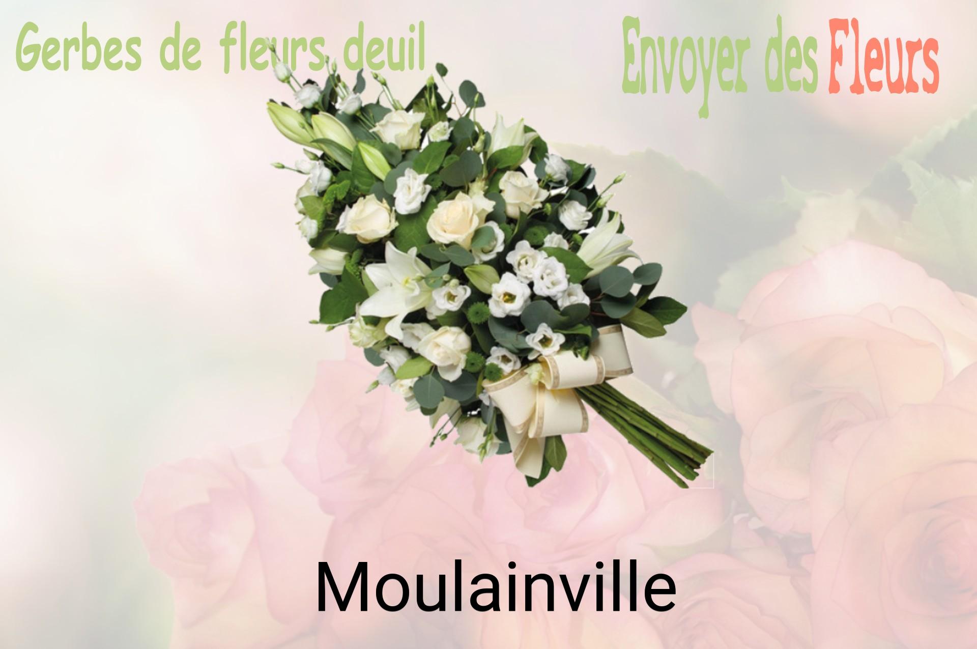 Gerbe de fleurs de deuil livrée à Moulainville